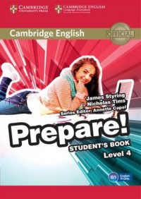 Cambridge English. Prepare! 4. - okładka podręcznika