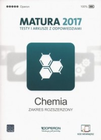 Chemia. Matura 2017. Testy i arkusze. - okładka podręcznika