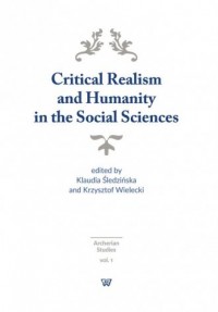 Critical Realism and Humanity in - okładka książki