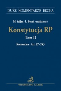 Konstytucja RP. Tom 2. Komentarz - okładka książki