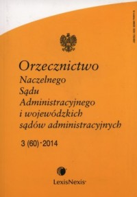 Orzecznictwo Naczelnego Sądu Administracyjnego - okładka książki