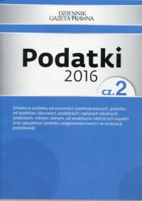 Podatki 2016 cz. 2 - okładka książki