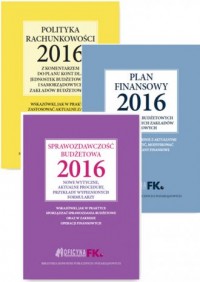 Polityka rachunkowości 2016 / Plan - okładka książki