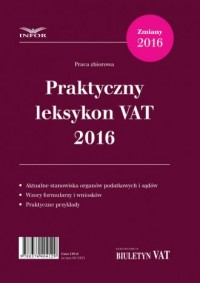 Praktyczny Leksykon VAT 2016 - okładka książki