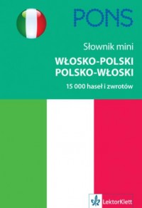 Słownik mini włosko-polski, polsko-włoski. - okładka podręcznika