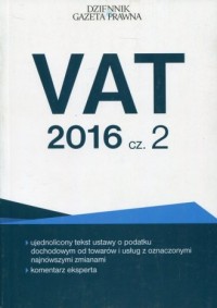 VAT 2016 cz. 2 - okładka książki