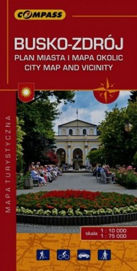 Busko-Zdrój Plan miasta i mapa - okładka książki