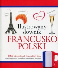 Ilustrowany słownik francusko-polski - okładka podręcznika