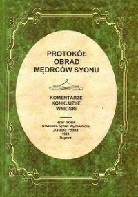 Protokół obrad Mędrców Syjonu. - okładka książki