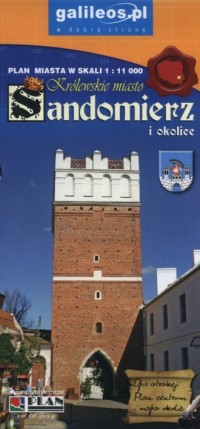 Sandomierz i okolice plan miasta - okładka książki
