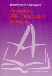 Phonetics of EFL Dictionary Definitions - okładka książki