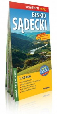 Beskid Sądecki comfort! mapa turystyczna - okładka książki