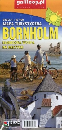 Bornholm mapa turystyczna (skala - okładka książki