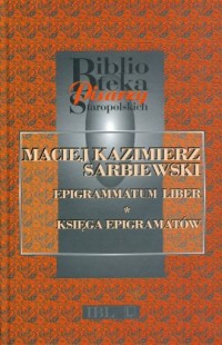 Epigrammatum liber. Księga epigramatów. - okładka książki