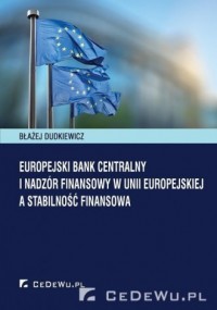 Europejski Bank Centralny i nadzór - okładka książki