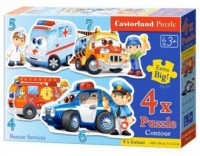 Pojazdy ratunkowe (puzzle maxi - zdjęcie zabawki, gry