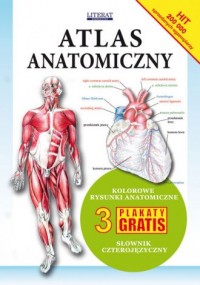 Atlas anatomiczny (+ 3 plakaty) - okładka książki
