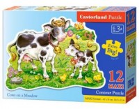 Krowy na łące (puzzle maxi 12-elem.) - zdjęcie zabawki, gry