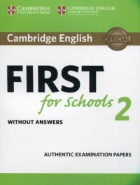 Cambridge English. First for Schools - okładka podręcznika
