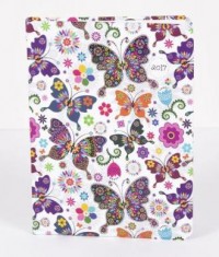 Kalendarz 2017. Kolorowe motyle - okładka książki