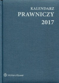 Kalendarz Prawniczy 2017 (A5 szary) - okładka książki