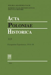 Acta Poloniae Historica. Vol. 113 - okładka książki