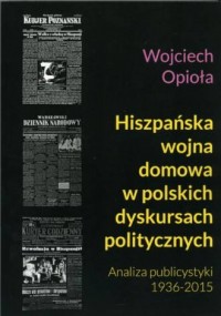 Hiszpańska wojna domowa w polskich - okładka książki