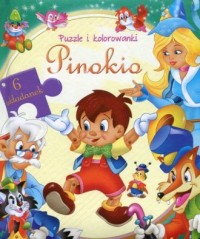 Pinokio. Puzzle i kolorowanki - okładka książki