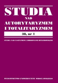 Studia nad Autorytaryzmem i Totalitaryzmem - okładka książki