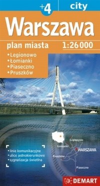 Warszawa plus 4 mapa samochodowa - okładka książki