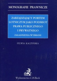 Zarządzający portem lotniczym jako - okładka książki