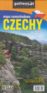Czechy mapa (skala 1:500 000) - okładka książki