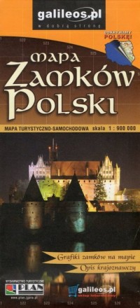 Mapa Zamków Polski (skala 1:900 - okładka książki