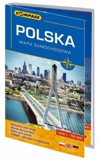 Polska. Mapa samochodowa w skali - okładka książki
