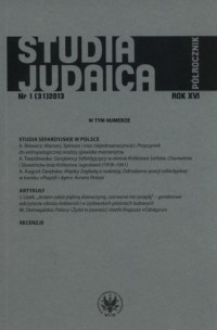 Studia Judaica 1 (31) / 2013 - okładka książki