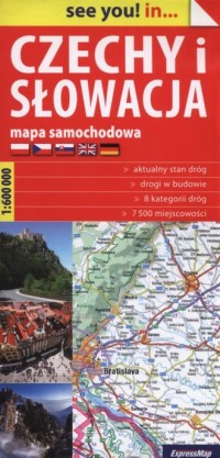 Czechy i Słowacja mapa samochodowa - okładka książki