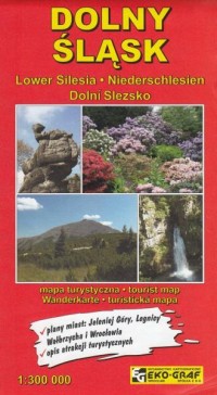 Dolny Śląsk mapa turystycznya (skala - okładka książki