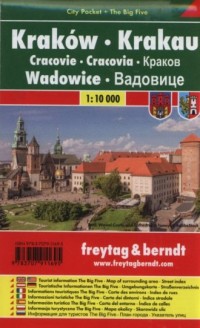 Kraków, Wadowice mapa laminowana - okładka książki