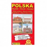 Polska mapa zamków (skala 1:975 - okładka książki