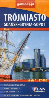 Trójmiasto Gdańsk - Gdynia - Sopot - okładka książki
