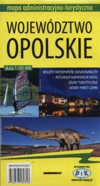 Województwo opolskie mapa administracyjno-turystyczna - okładka książki