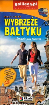 Wybrzeże Bałtyku (skala 1:190 000) - okładka książki