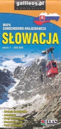 Słowacja (skala 1:500 000) - okładka książki