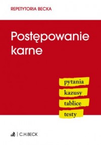 Postępowanie karne. Seria: Repetytoria - okładka książki