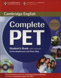 Complete PET. Students Book with - okładka podręcznika