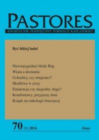 Pastores 70/2016. Być bliżej ludzi - okładka książki