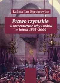 Prawo rzymskie w orzecznictwie - okładka książki