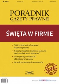 Poradnik Gazety Prawnej 10/2016. - okładka książki