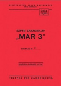 Szyfr zasadniczy Mar 3 - okładka książki