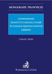 Domniemanie konstytucyjności ustaw - okładka książki